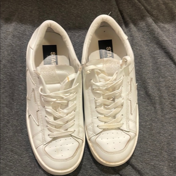 Golden Goose White Leather Sneakers - Picture 3 of 17